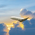 Airplane in Clouds